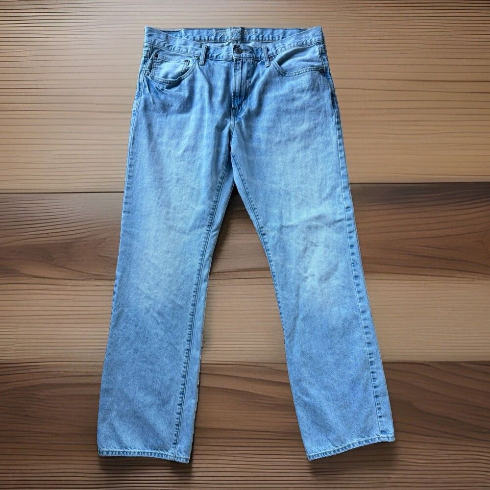 🔥American Eagle Original Boot Jeans Mens 36x34 Blue (36/33) Denim Y2K Skater